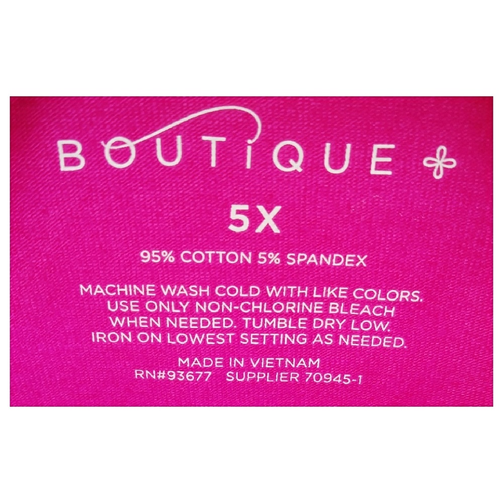 3/$25 Boutique + Malibu Pink Camisole Top 5X - Picture 4 of 6